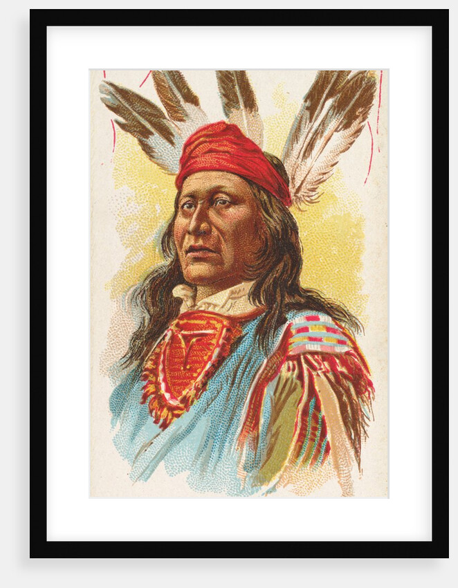Rushing Bear, Pawnee, from the American Indian Chiefs series for Allen & Ginter Cigar…, 1888 by Allen & Ginter