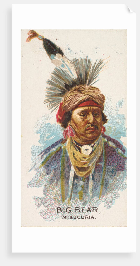Big Bear, Missouria, from the American Indian Chiefs series for Allen & Ginter Cigare…, 1888 by Allen & Ginter