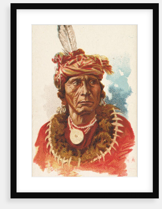 True Eagle, Missouria, from the American Indian Chiefs series for Allen & Ginter Ciga…, 1888 by Allen & Ginter