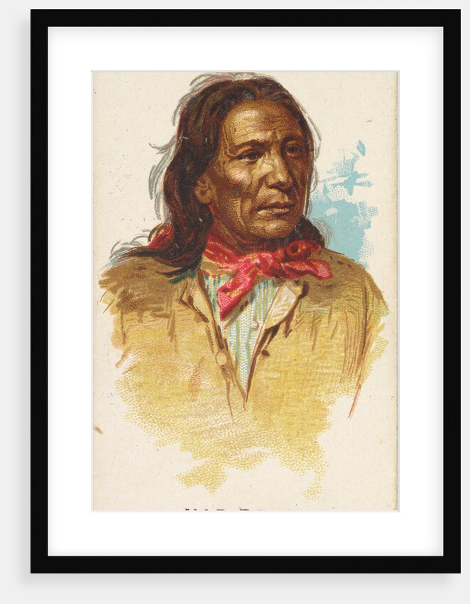 Mad Bear, Lower Yanktonas Sioux, from the American Indian Chiefs series for Allen & G…, 1888 by Allen & Ginter