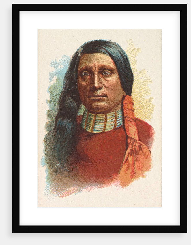 Red Shirt, Dakota Sioux, from the American Indian Chiefs series for Allen & Ginter Ci…, 1888 by Allen & Ginter