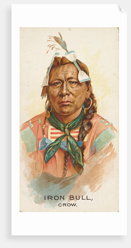 Iron Bull, Crow, from the American Indian Chiefs series for Allen & Ginter Cigarettes…, 1888 by Allen & Ginter