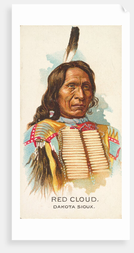 Red Cloud, Dakota Sioux, from the American Indian Chiefs series for Allen & Ginter Ci…, 1888 by Allen & Ginter