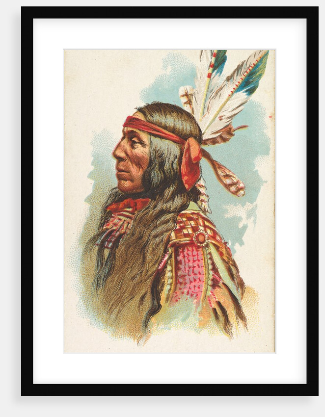 Lean Wolf, Gros Ventres, from the American Indian Chiefs series for Allen & Ginter Ci…, 1888 by Allen & Ginter