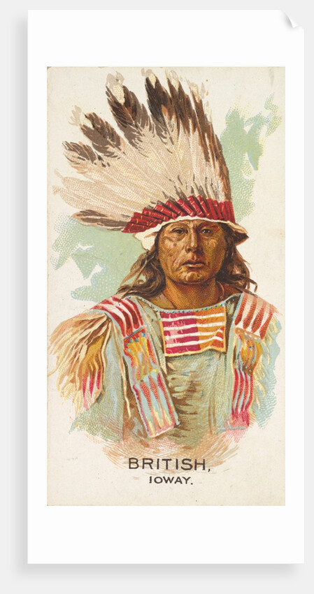 British, Ioway, from the American Indian Chiefs series for Allen & Ginter Cigarettes …, 1888 by Allen & Ginter