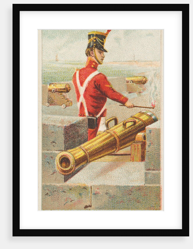 Cannon, from the Arms of All Nations series for Allen & Ginter Cigarettes Brands, 1887 by Allen & Ginter