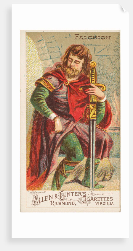Falchion, from the Arms of All Nations series for Allen & Ginter Cigarettes Brands, 1887 by Allen & Ginter