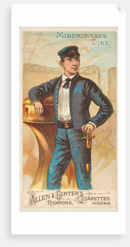 Midshipman's Dirk, from the Arms of All Nations series for Allen & Ginter Cigarettes …, 1887 by Allen & Ginter