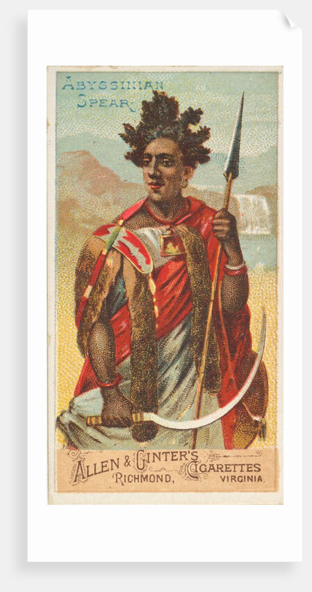 Abyssinian Spear, from the Arms of All Nations series for Allen & Ginter Cigarettes B…, 1887 by Allen & Ginter