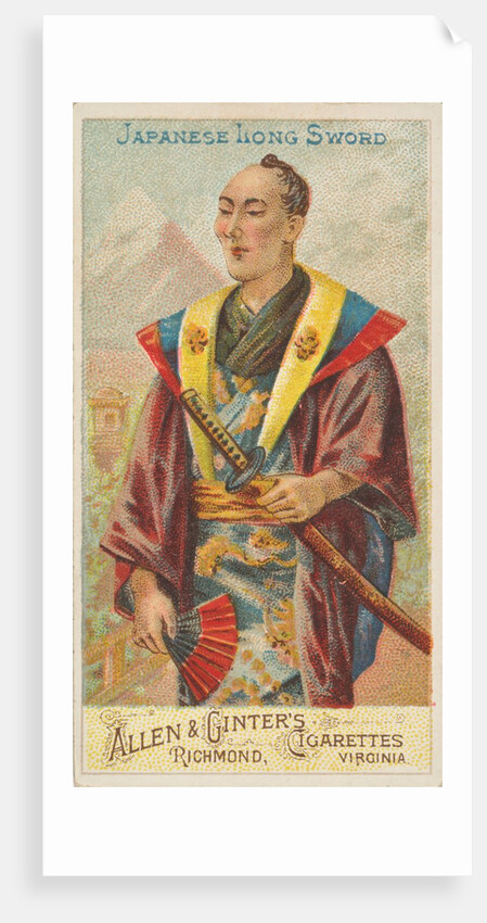 Japanese Long Sword, from the Arms of All Nations series for Allen & Ginter Cigarette…, 1887 by Allen & Ginter