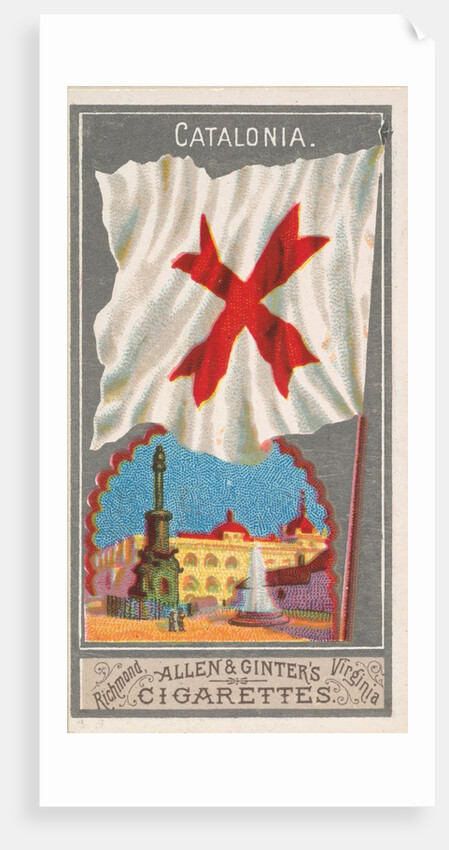 Catalonia, from the City Flags series for Allen & Ginter Cigarettes Brands, 1887 by Allen & Ginter
