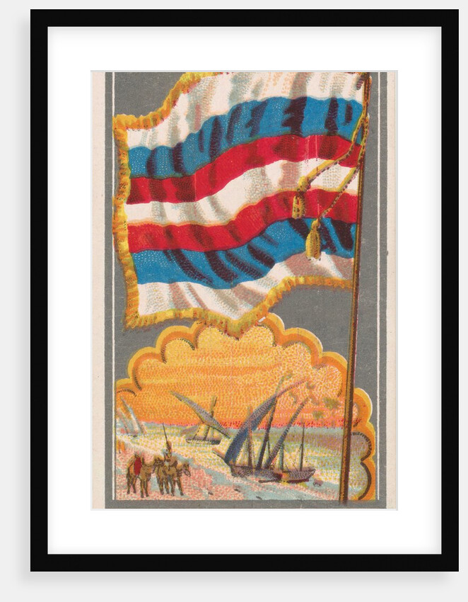 Algiers, from the City Flags series for Allen & Ginter Cigarettes Brands, 1887 by Allen & Ginter