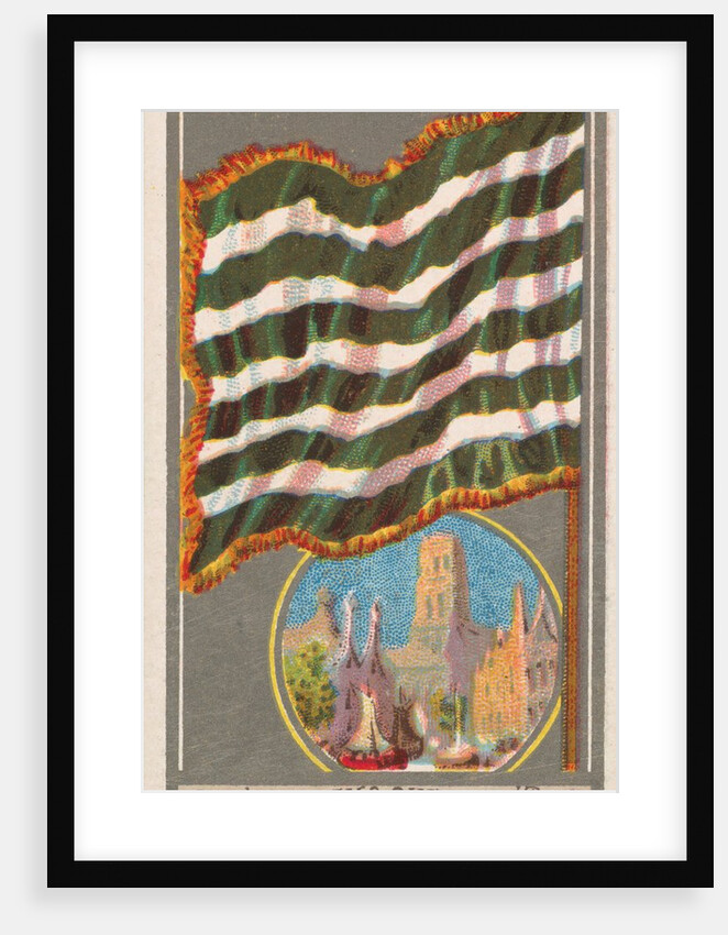 Rotterdam, from the City Flags series for Allen & Ginter Cigarettes Brands, 1887 by Allen & Ginter