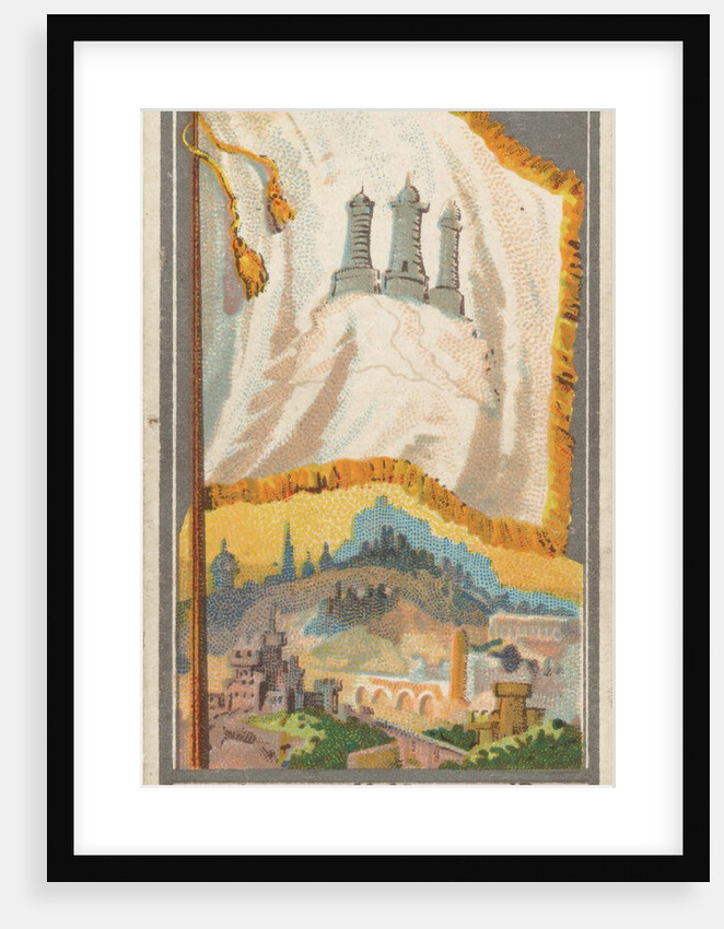 Edinburgh, from the City Flags series for Allen & Ginter Cigarettes Brands, 1887 by Allen & Ginter