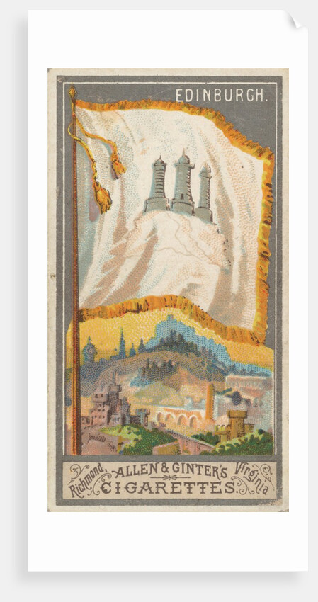 Edinburgh, from the City Flags series for Allen & Ginter Cigarettes Brands, 1887 by Allen & Ginter