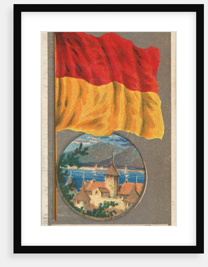 Geneva, from the City Flags series for Allen & Ginter Cigarettes Brands, 1887 by Allen & Ginter