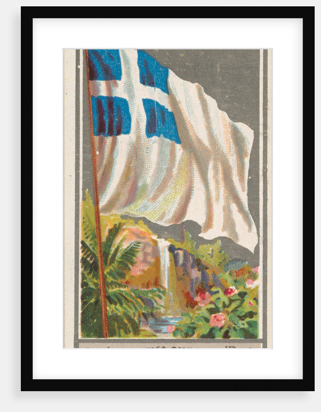 Marseilles, from the City Flags series for Allen & Ginter Cigarettes Brands, 1887 by Allen & Ginter