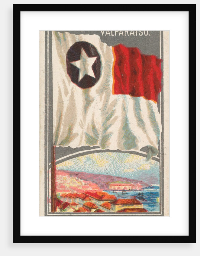 Valparaiso, from the City Flags series for Allen & Ginter Cigarettes Brands, 1887 by Allen & Ginter