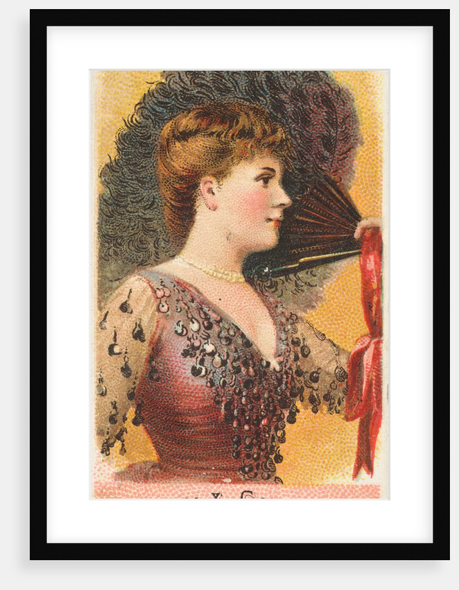 Plate 1, from the Fans of the Period series for Allen & Ginter Cigarettes Brands, 1889 by Allen & Ginter