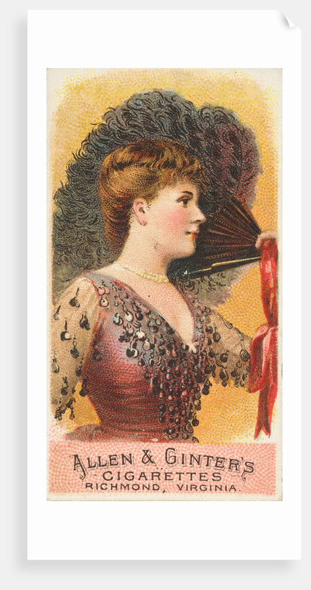 Plate 1, from the Fans of the Period series for Allen & Ginter Cigarettes Brands, 1889 by Allen & Ginter
