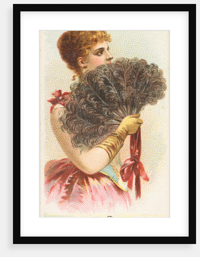 Plate 6, from the Fans of the Period series for Allen & Ginter Cigarettes Brands, 1889 by Allen & Ginter