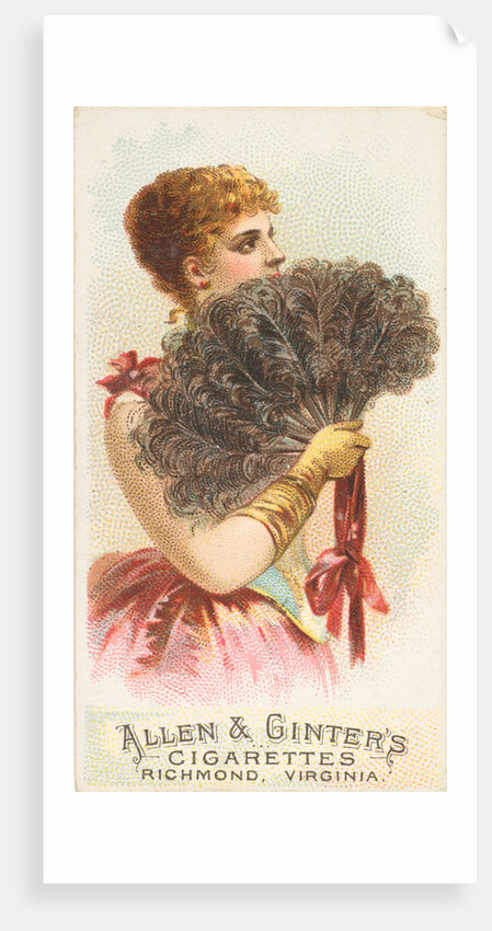 Plate 6, from the Fans of the Period series for Allen & Ginter Cigarettes Brands, 1889 by Allen & Ginter