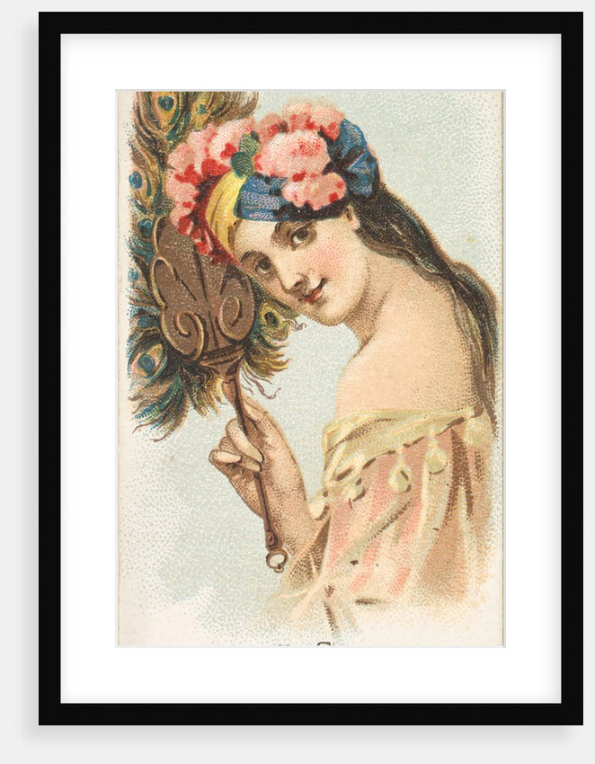 Plate 12, from the Fans of the Period series for Allen & Ginter Cigarettes Brands, 1889 by Allen & Ginter