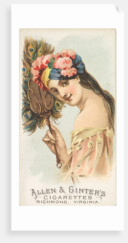 Plate 12, from the Fans of the Period series for Allen & Ginter Cigarettes Brands, 1889 by Allen & Ginter