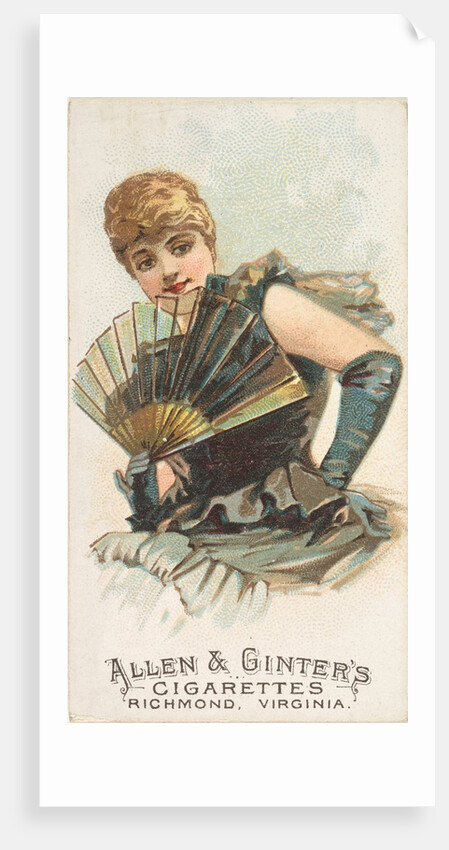 Plate 16, from the Fans of the Period series for Allen & Ginter Cigarettes Brands, 1889 by Allen & Ginter