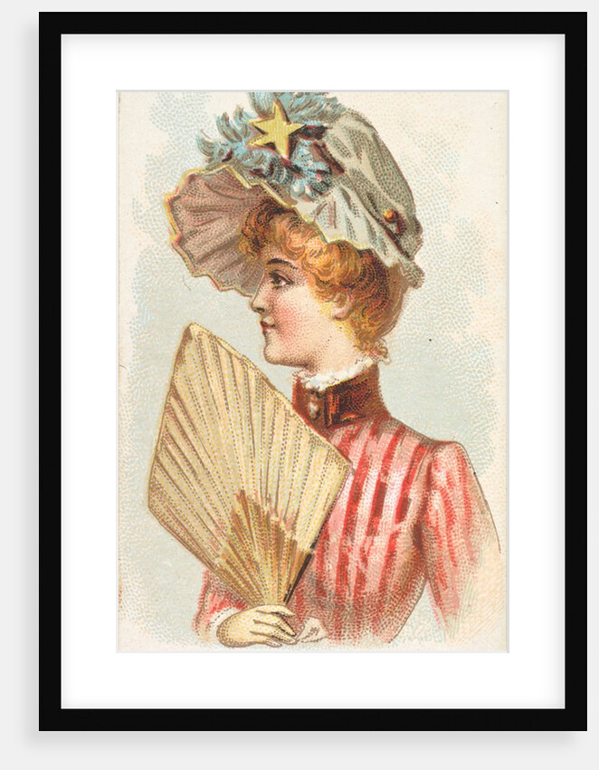 Plate 18, from the Fans of the Period series for Allen & Ginter Cigarettes Brands, 1889 by Allen & Ginter