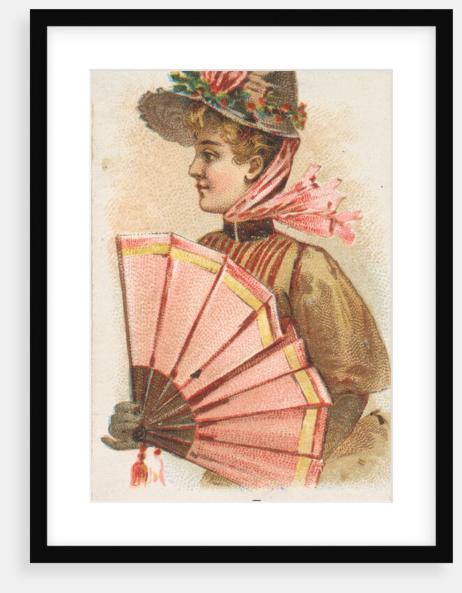 Plate 19, from the Fans of the Period series for Allen & Ginter Cigarettes Brands, 1889 by Allen & Ginter
