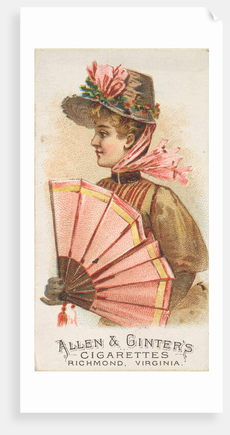 Plate 19, from the Fans of the Period series for Allen & Ginter Cigarettes Brands, 1889 by Allen & Ginter