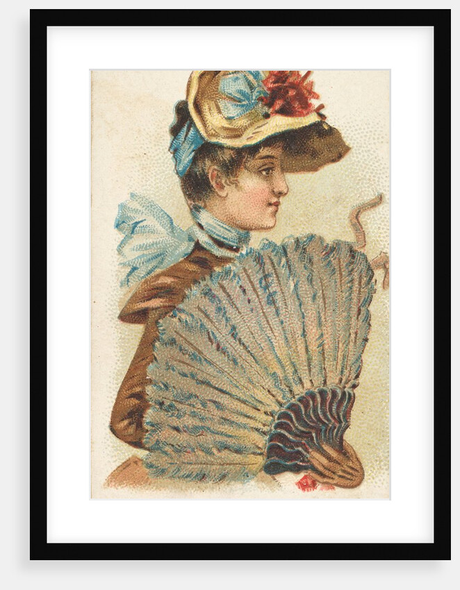 Plate 21, from the Fans of the Period series for Allen & Ginter Cigarettes Brands, 1889 by Allen & Ginter