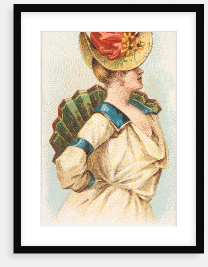 Plate 24, from the Fans of the Period series for Allen & Ginter Cigarettes Brands, 1889 by Allen & Ginter
