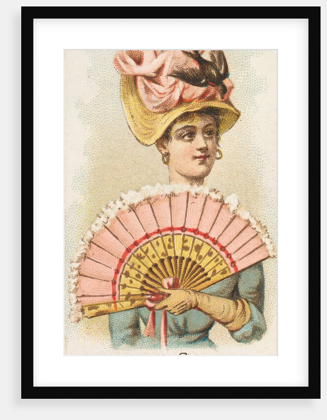 Plate 27, from the Fans of the Period series for Allen & Ginter Cigarettes Brands, 1889 by Allen & Ginter
