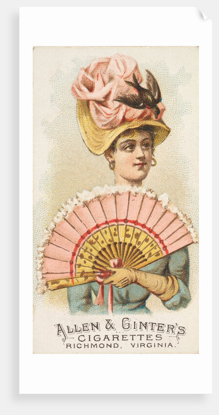 Plate 27, from the Fans of the Period series for Allen & Ginter Cigarettes Brands, 1889 by Allen & Ginter