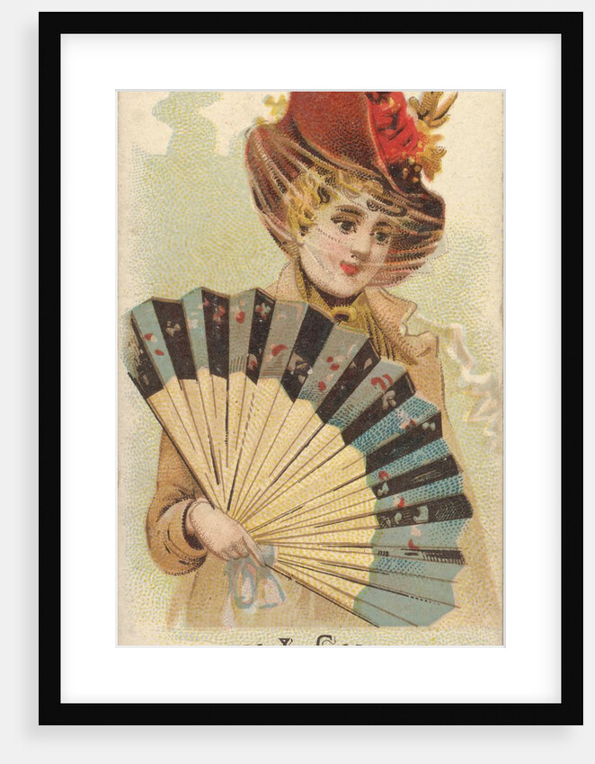 Plate 33, from the Fans of the Period series for Allen & Ginter Cigarettes Brands, 1889 by Allen & Ginter