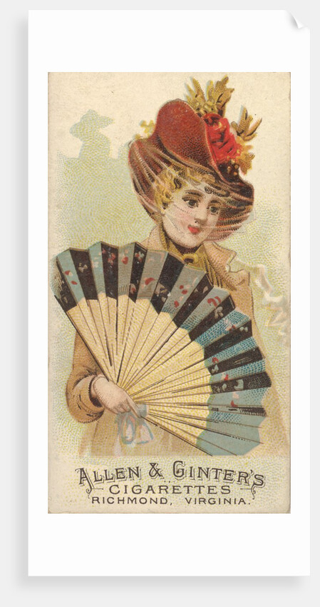Plate 33, from the Fans of the Period series for Allen & Ginter Cigarettes Brands, 1889 by Allen & Ginter