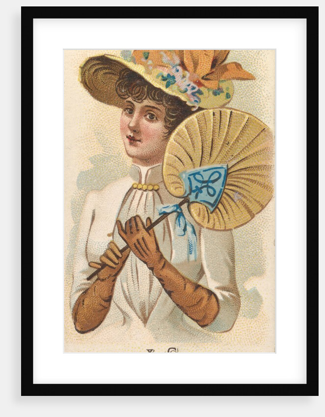 Plate 34, from the Fans of the Period series for Allen & Ginter Cigarettes Brands, 1889 by Allen & Ginter