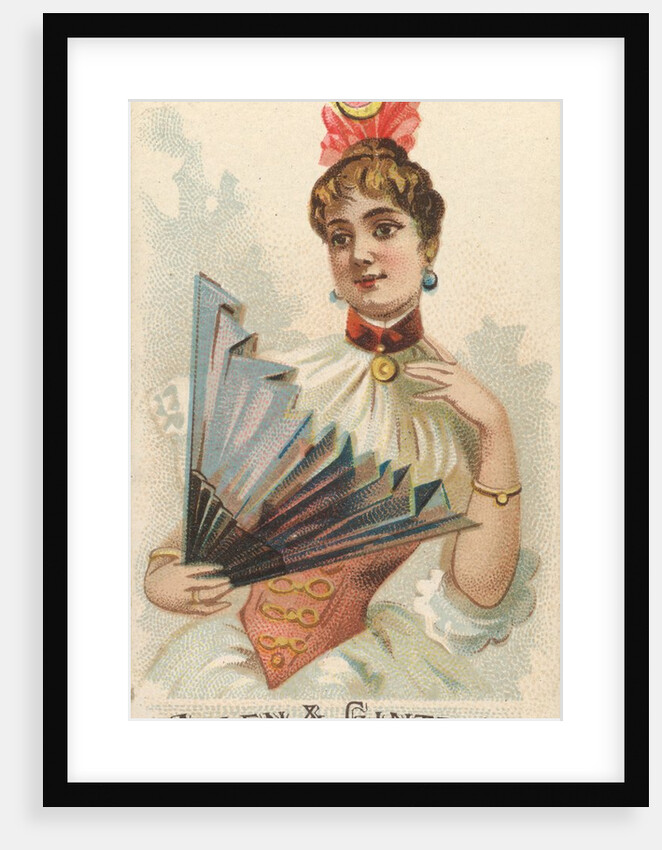 Plate 35, from the Fans of the Period series for Allen & Ginter Cigarettes Brands, 1889 by Allen & Ginter