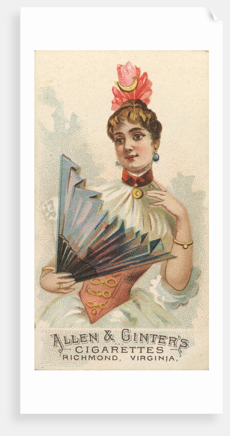 Plate 35, from the Fans of the Period series for Allen & Ginter Cigarettes Brands, 1889 by Allen & Ginter