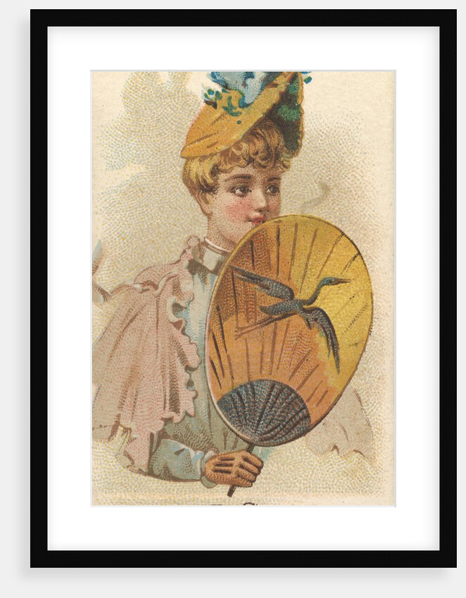 Plate 36, from the Fans of the Period series for Allen & Ginter Cigarettes Brands, 1889 by Allen & Ginter