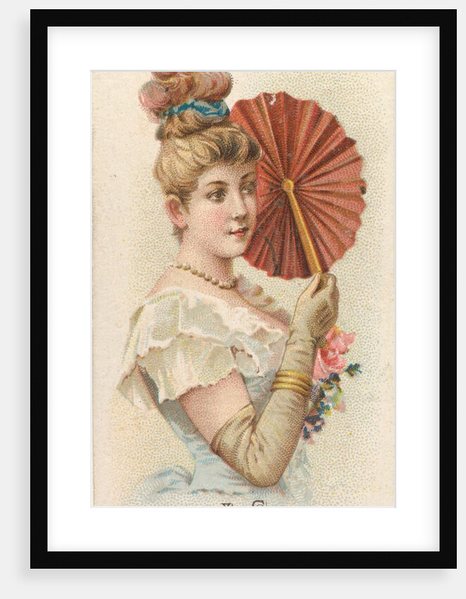 Plate 37, from the Fans of the Period series for Allen & Ginter Cigarettes Brands, 1889 by Allen & Ginter