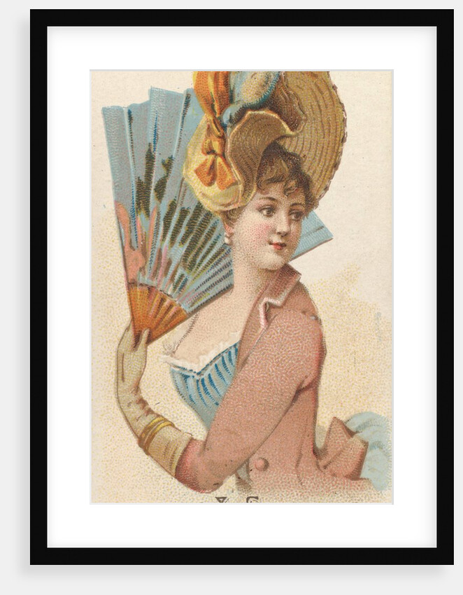Plate 38, from the Fans of the Period series for Allen & Ginter Cigarettes Brands, 1889 by Allen & Ginter