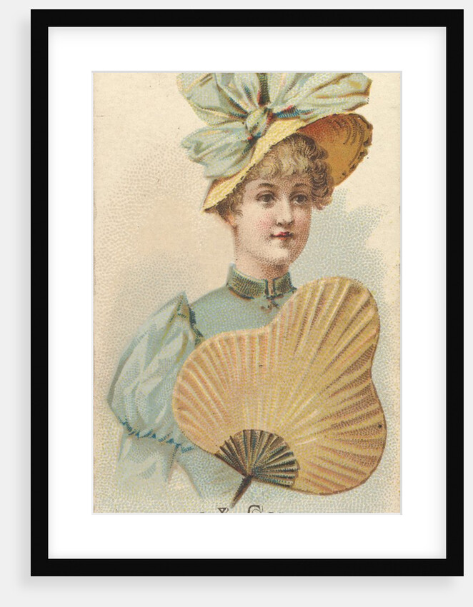 Plate 39, from the Fans of the Period series for Allen & Ginter Cigarettes Brands, 1889 by Allen & Ginter