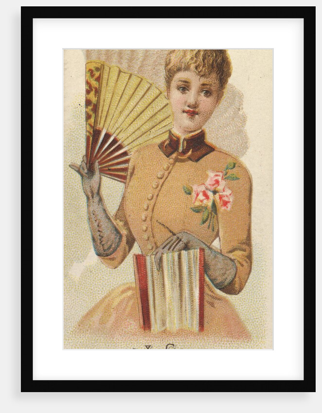 Plate 41, from the Fans of the Period series for Allen & Ginter Cigarettes Brands, 1889 by Allen & Ginter