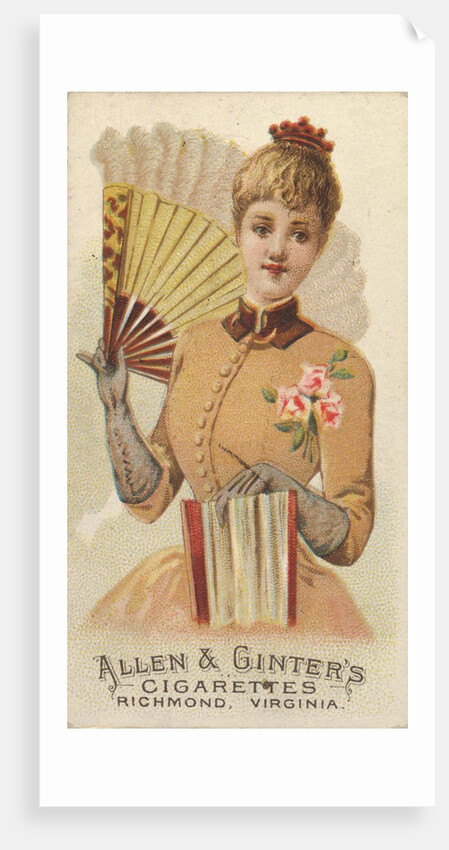 Plate 41, from the Fans of the Period series for Allen & Ginter Cigarettes Brands, 1889 by Allen & Ginter