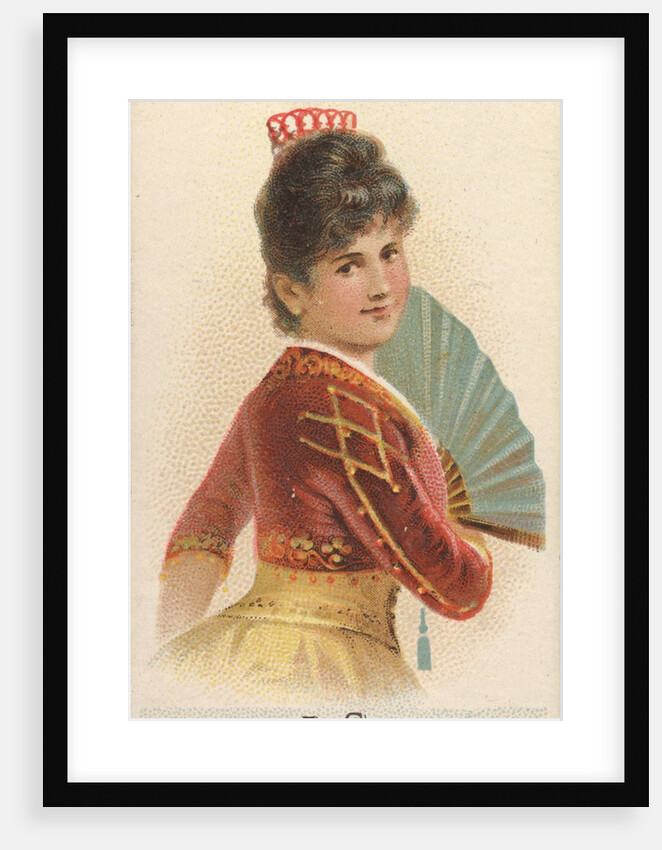 Plate 44, from the Fans of the Period series for Allen & Ginter Cigarettes Brands, 1889 by Allen & Ginter