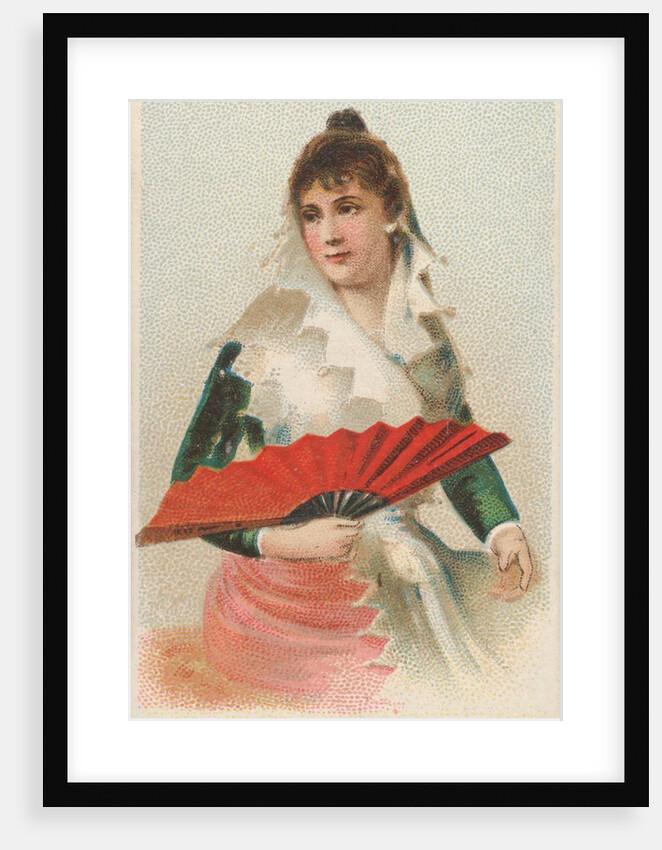Plate 45, from the Fans of the Period series for Allen & Ginter Cigarettes Brands, 1889 by Allen & Ginter