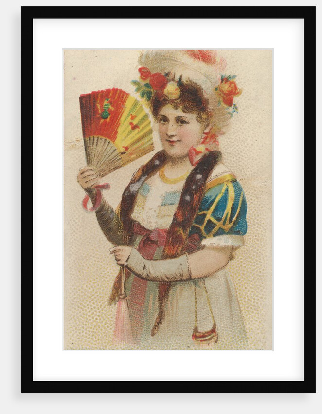Plate 46, from the Fans of the Period series for Allen & Ginter Cigarettes Brands, 1889 by Allen & Ginter